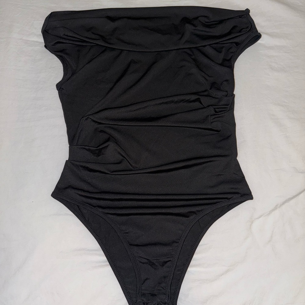 Black Off The Shoulder Bodysuit